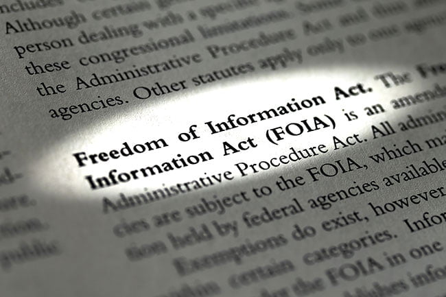 FOIA Expansions Are As Good As Dead, Hall Indicates 