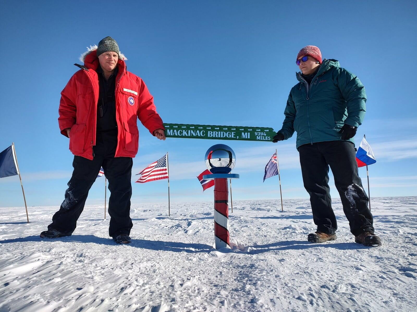 Piece Of Mackinac Bridge Found Home In South Pole For Holidays